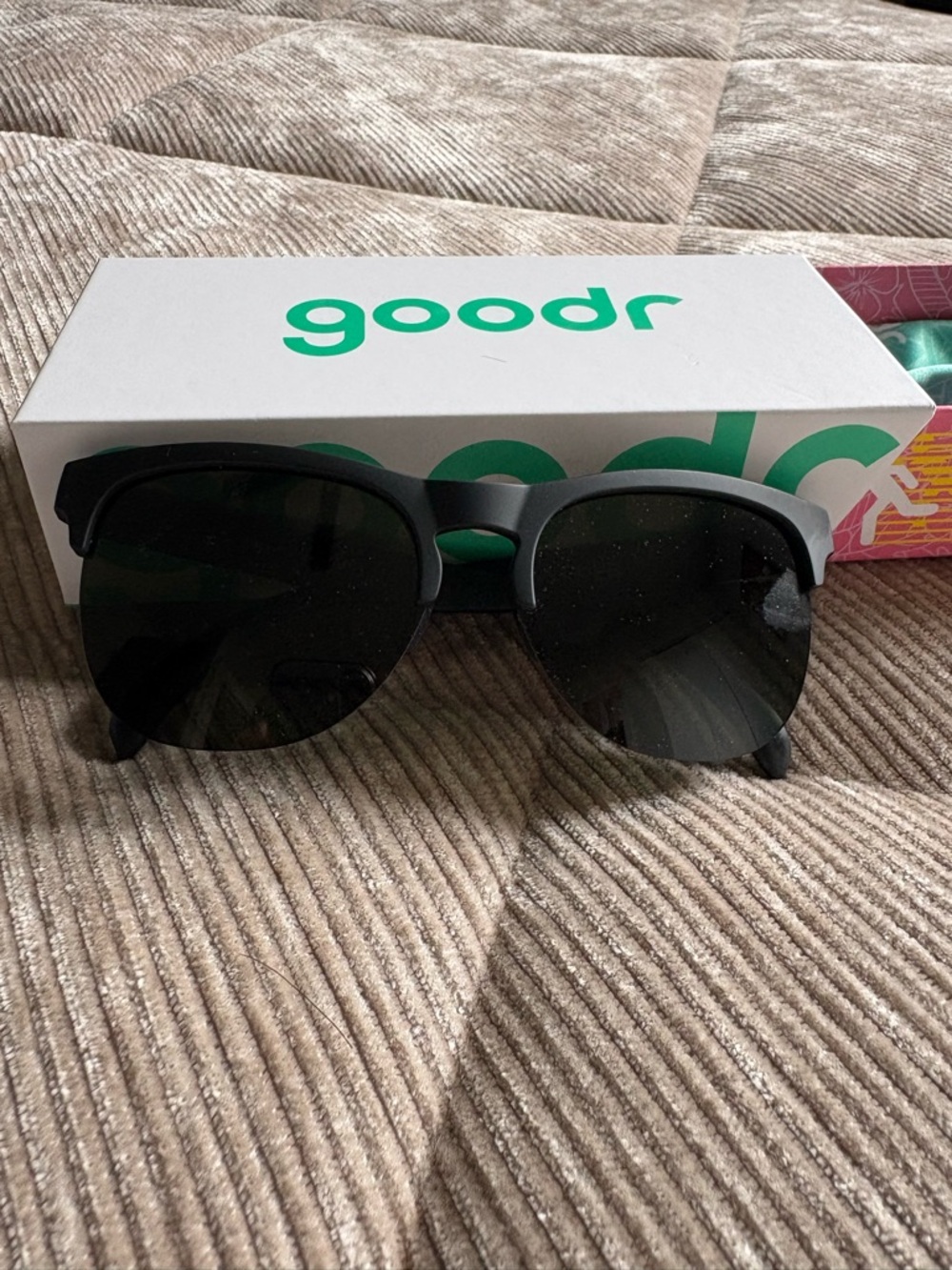 goodr Women's Black Sunglasses - Classic Shield Style